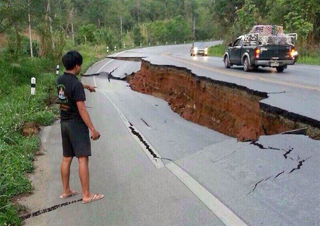 broken road