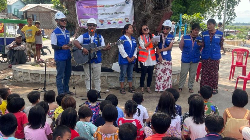 Myanmar Central District continues relief efforts through trauma debriefing