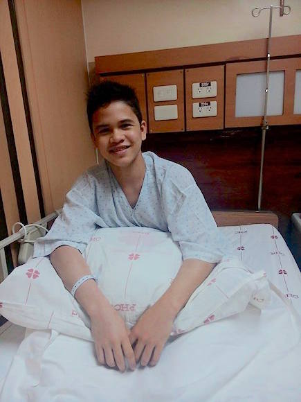 Roldan happy to finally be admitted - day before surgery